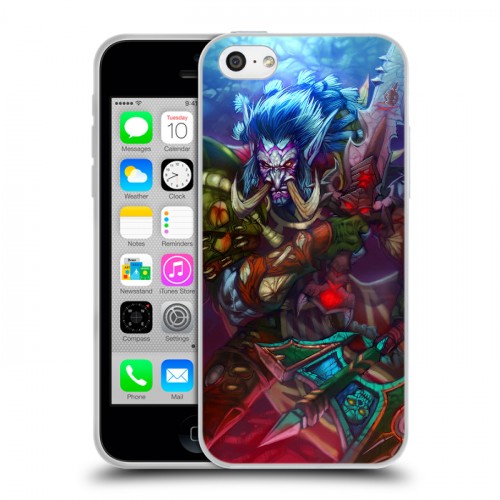 Дизайнерский пластиковый чехол для Iphone 5c World of warcraft