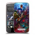 Дизайнерский пластиковый чехол для HTC Desire 500 World of warcraft