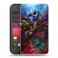 Дизайнерский пластиковый чехол для HTC Desire 200 World of warcraft