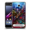 Дизайнерский силиконовый чехол для Sony Xperia E1 World of warcraft