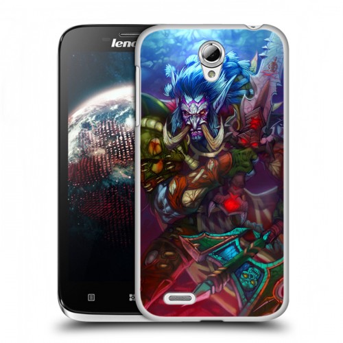 Дизайнерский пластиковый чехол для Lenovo A859 Ideaphone World of warcraft