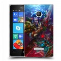 Дизайнерский пластиковый чехол для Microsoft Lumia 435 World of warcraft