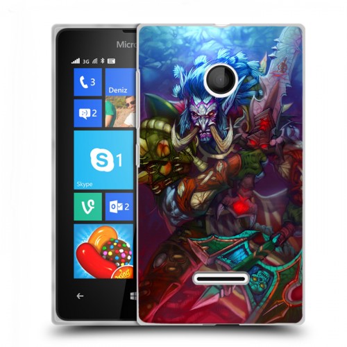 Дизайнерский пластиковый чехол для Microsoft Lumia 435 World of warcraft