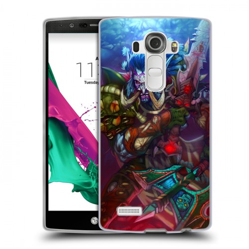 Дизайнерский пластиковый чехол для LG G4 World of warcraft