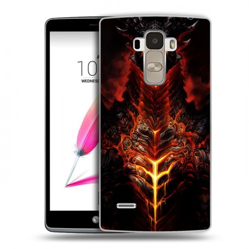 Дизайнерский пластиковый чехол для LG G4 Stylus World of warcraft