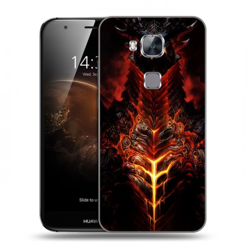 Дизайнерский пластиковый чехол для Huawei G8 World of warcraft