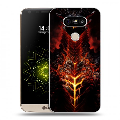 Дизайнерский пластиковый чехол для LG G5 World of warcraft