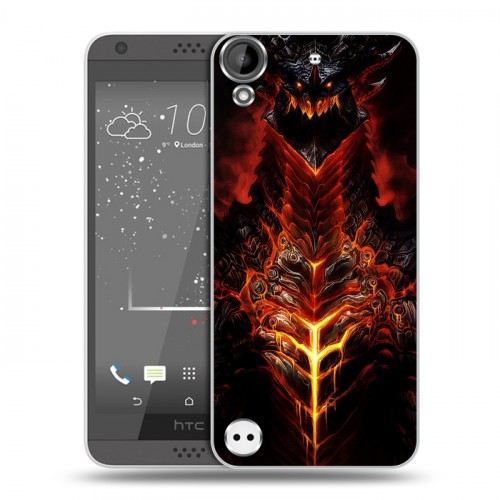 Дизайнерский пластиковый чехол для HTC Desire 530 World of warcraft