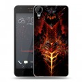 Дизайнерский пластиковый чехол для HTC Desire 825 World of warcraft