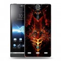 Дизайнерский пластиковый чехол для Sony Xperia S World of warcraft