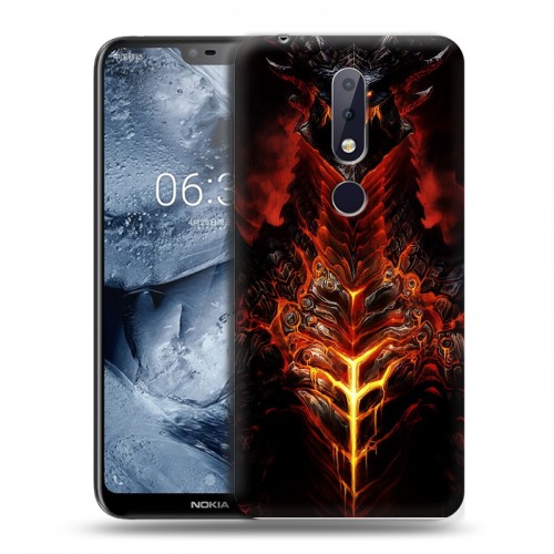 Дизайнерский пластиковый чехол для Nokia 6.1 Plus World of warcraft