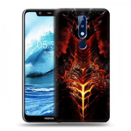 Дизайнерский силиконовый чехол для Nokia 5.1 Plus World of warcraft