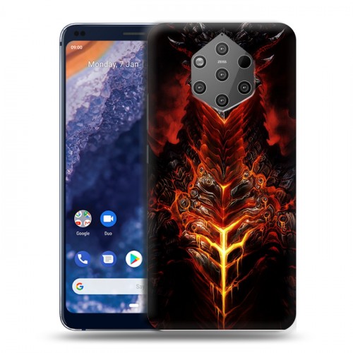 Дизайнерский силиконовый чехол для Nokia 9 PureView World of warcraft