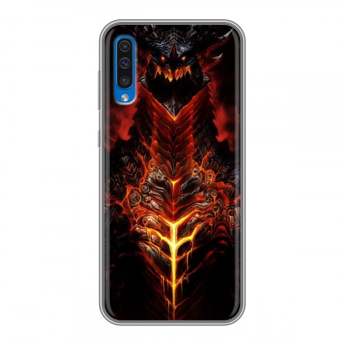 Дизайнерский силиконовый чехол для Samsung Galaxy A50 World of warcraft