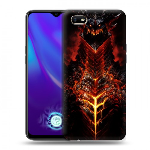 Дизайнерский силиконовый с усиленными углами чехол для OPPO A1k World of warcraft