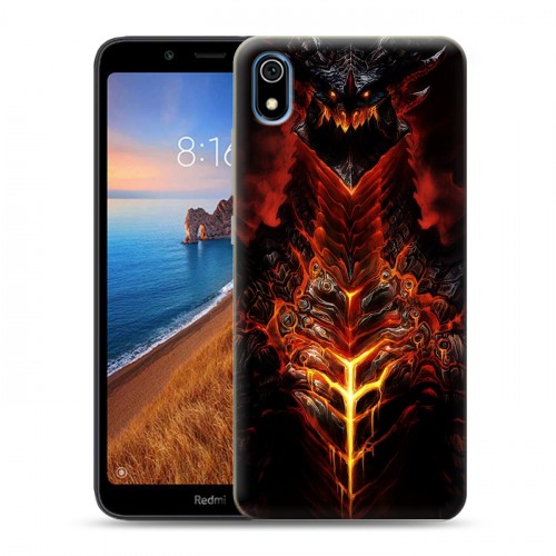 Дизайнерский силиконовый чехол для Xiaomi RedMi 7A World of warcraft