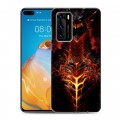 Дизайнерский силиконовый с усиленными углами чехол для Huawei P40 World of warcraft