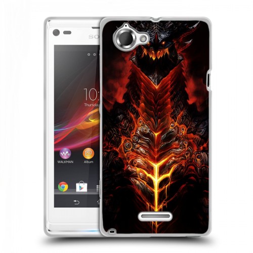 Дизайнерский пластиковый чехол для Sony Xperia L World of warcraft