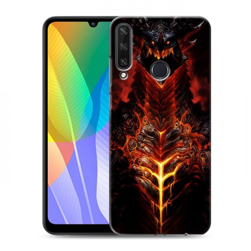 Дизайнерский пластиковый чехол для Huawei Y6p World of warcraft