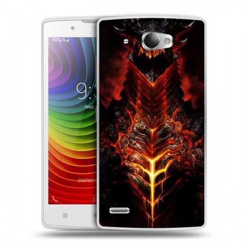 Дизайнерский пластиковый чехол для Lenovo S920 World of warcraft