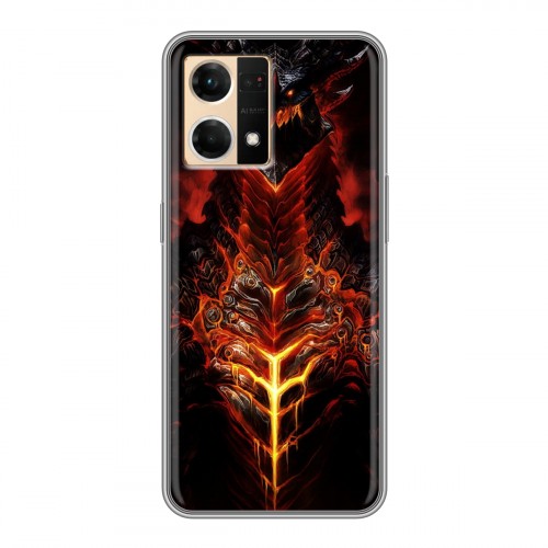 Дизайнерский силиконовый чехол для OPPO Reno7 World of warcraft