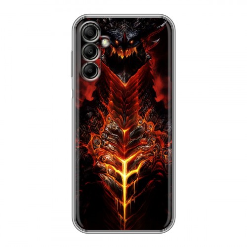 Дизайнерский силиконовый чехол для Samsung Galaxy A14 World of warcraft