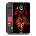 Дизайнерский пластиковый чехол для HTC Desire 200 World of warcraft