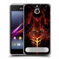 Дизайнерский силиконовый чехол для Sony Xperia E1 World of warcraft