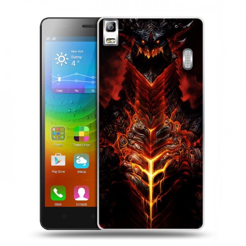 Дизайнерский пластиковый чехол для Lenovo A7000 World of warcraft