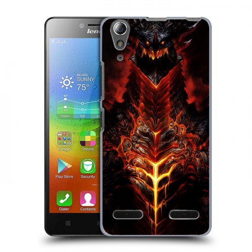 Дизайнерский пластиковый чехол для Lenovo A6000 World of warcraft