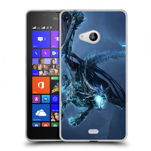 Дизайнерский пластиковый чехол для Microsoft Lumia 540 World of warcraft