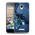 Дизайнерский силиконовый чехол для Micromax Canvas Spark World of warcraft