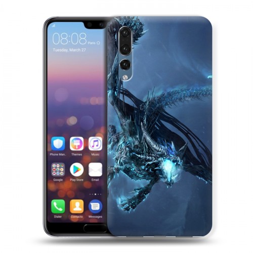 Дизайнерский силиконовый с усиленными углами чехол для Huawei P20 Pro World of warcraft