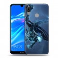 Дизайнерский пластиковый чехол для Huawei Y6 (2019) World of warcraft