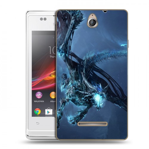 Дизайнерский пластиковый чехол для Sony Xperia E World of warcraft