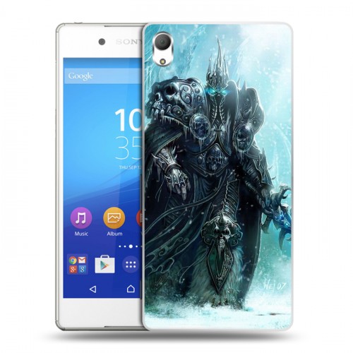 Дизайнерский пластиковый чехол для Sony Xperia Z3+ World of warcraft