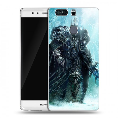 Дизайнерский пластиковый чехол для Huawei P9 Plus World of warcraft