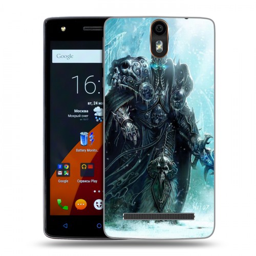 Дизайнерский силиконовый чехол для Wileyfox Storm World of warcraft