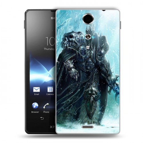 Дизайнерский пластиковый чехол для Sony Xperia TX World of warcraft