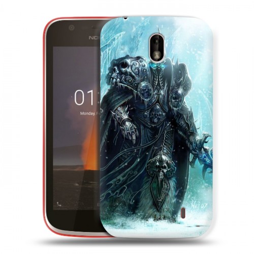 Дизайнерский пластиковый чехол для Nokia 1 World of warcraft