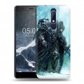 Дизайнерский пластиковый чехол для Nokia 5.1 World of warcraft