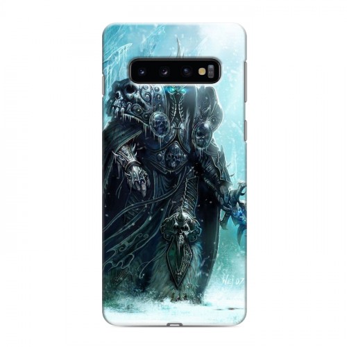 Дизайнерский силиконовый чехол для Samsung Galaxy S10 World of warcraft