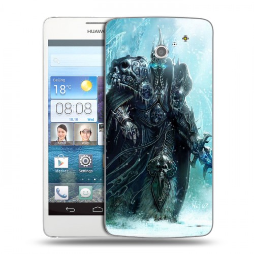 Дизайнерский пластиковый чехол для Huawei Ascend D2 World of warcraft