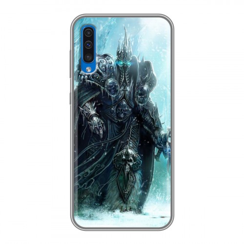 Дизайнерский силиконовый с усиленными углами чехол для Samsung Galaxy A50 World of warcraft