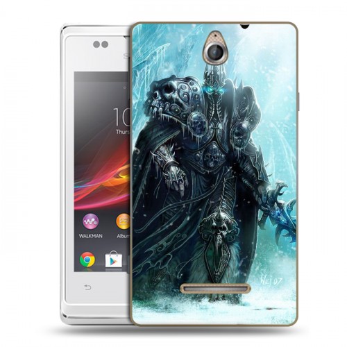 Дизайнерский пластиковый чехол для Sony Xperia E World of warcraft