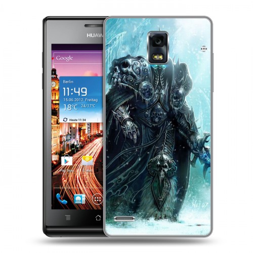 Дизайнерский пластиковый чехол для Huawei Ascend P1 World of warcraft