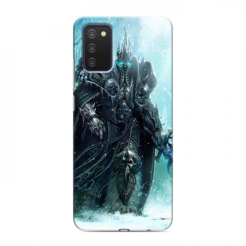 Дизайнерский силиконовый с усиленными углами чехол для Samsung Galaxy A03s World of warcraft