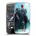 Дизайнерский пластиковый чехол для HTC Desire 500 World of warcraft