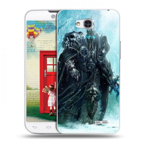 Дизайнерский пластиковый чехол для LG L80 World of warcraft