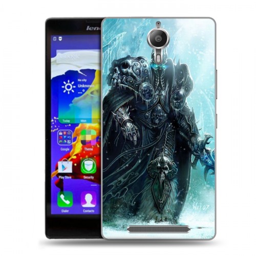 Дизайнерский пластиковый чехол для Lenovo P90 World of warcraft